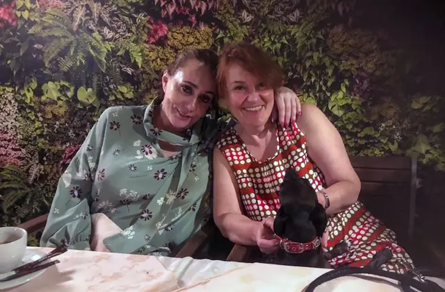 Ekaterina Barrett on the left, beside Bridget Hutchcroft on the right
