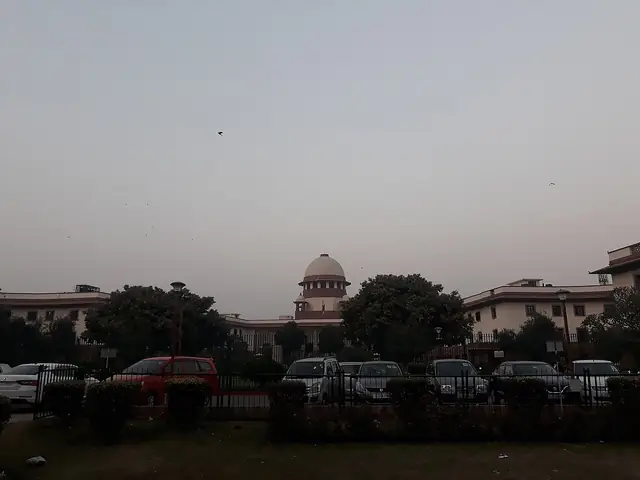 The Supreme Court of India at dusk
